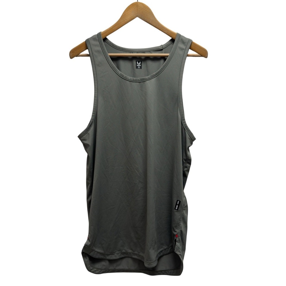 ASRV Men's Sz Medium Green Performance Athletic Aerosilver Tank Top DSG-0830 euc